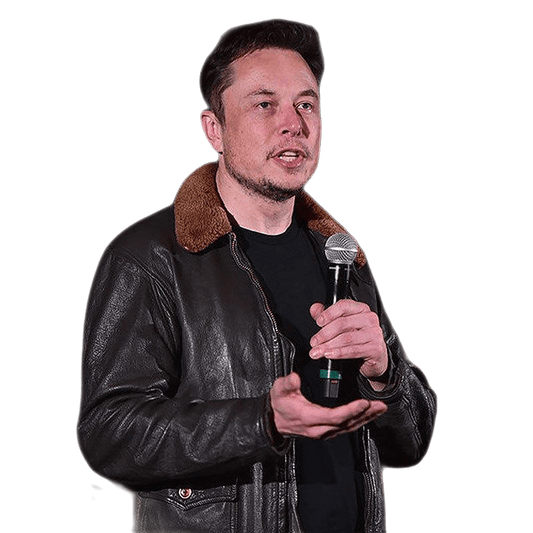 Elon Musk Shearling Leather Jacket For Winter Dark Brown