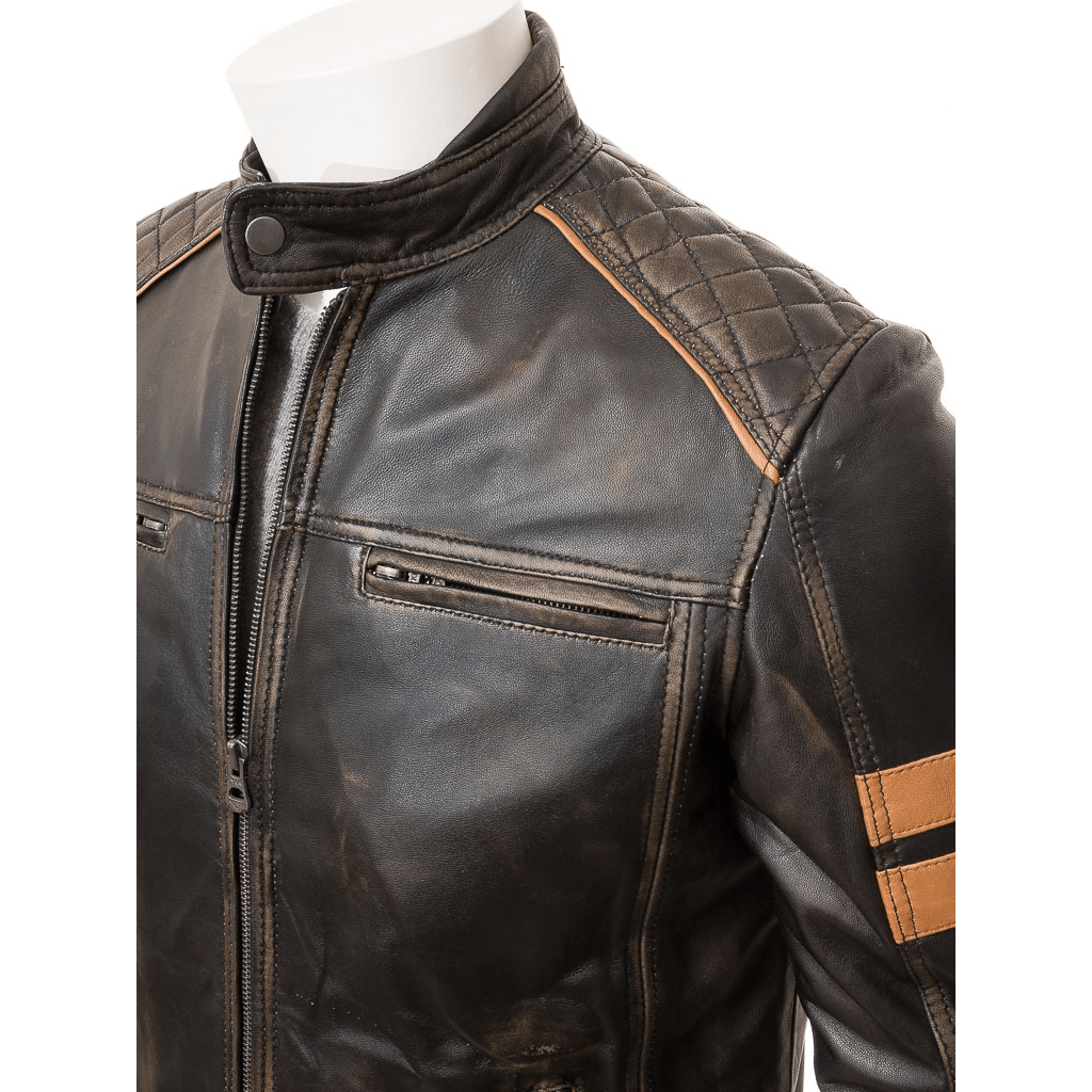 MENS VINTAGE LEATHER BIKER JACKET ERIN-3