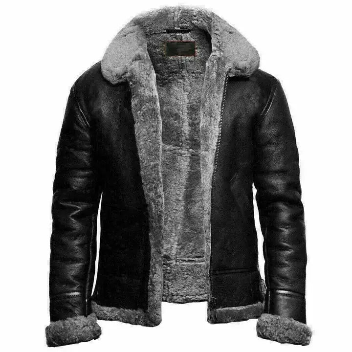 Men’s B3 RAF Aviator Sheepskin Shearling Flight Jacket-0