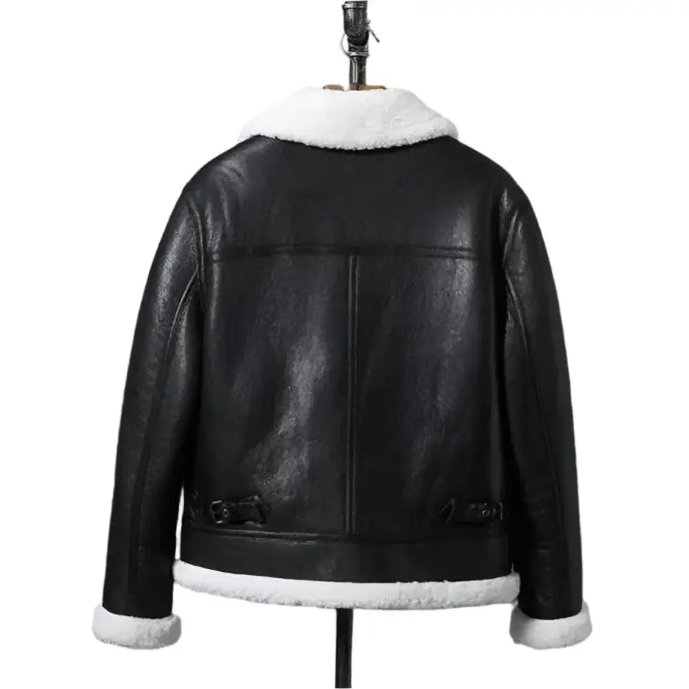 New Black B3 Shearling Jacket-1