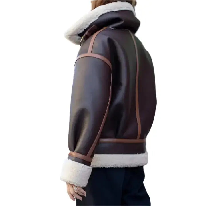 Women’s B3 RAF Aviator Shearling Jacket-2